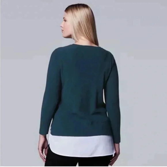 Simply Vera Vera Wang lace crew neck top size Medium - Picture 5 of 5